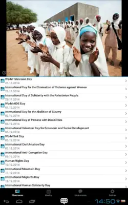 UN Calendar of Observances android App screenshot 2